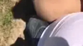 Single mom has no option I fuck her on the park like a horse