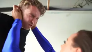 Tall Super girl throatlift sexy