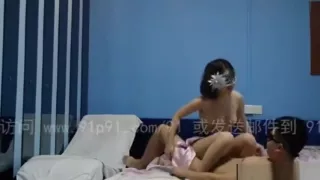 Masked Chinese Girl Rides Till Creampie