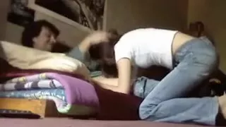 Larisa Gives A Blowjob And Take A Huge Load In Her Mouth And Face