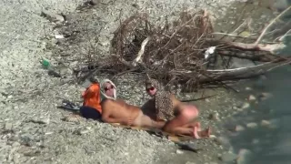 Amateursex, Strand, Paar, Öffentlicher Sex, Voyeursex