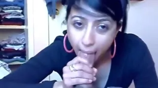 Incredible private brunette, curly hair, oral sex video