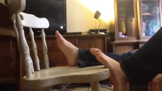 Lovely Girl Showing Us Her Feet And Teasing