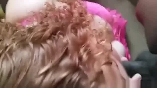 Busty Ginger Chick Gets Down And Eats His Dick