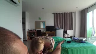 Blonde Russian Chick Passionately Eats My Hard Boner