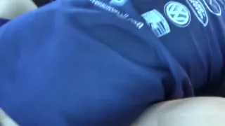 Their Friend Helps Them Film An Amateur Car Dicking Video