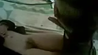 Incredible amateur russian couple, brunette, blowjob adult scene