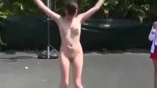 Teen college pledges naked games