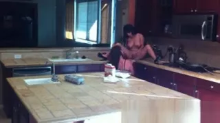 Amateur lesbian hides her camera and fucks