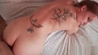 Sexy brunette babe gets horny sucking