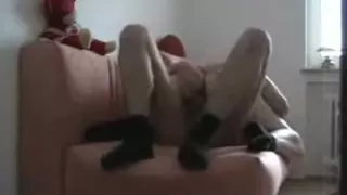 warm girlfriend  adult sex about the sofa