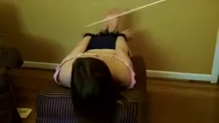 Punishing This Girls Feet With A Ruler