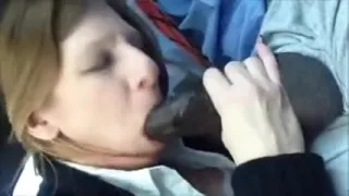 Horny amateur mature sucks her lover's cock