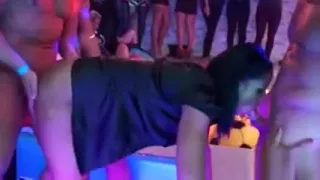 Horny babes fuck at orgy