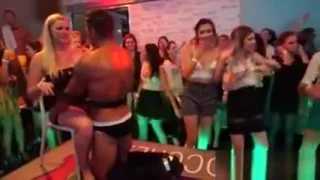 Spicy cuties get completely crazy and nude at hardcore party