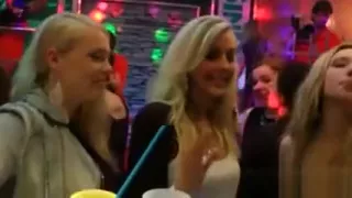 Lovely beauties give oral pleasure and enjoy poking and gang