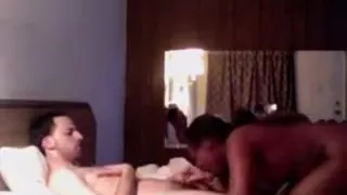 Dark woman gets pissed from facial