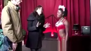 Black euro real whore in stockings