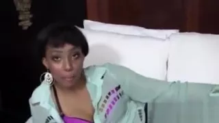 Ebony teeny jizz faced