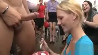 3 brunette slots fucking one boy in turn at parents bed room