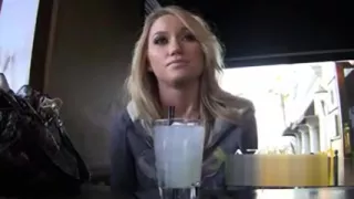 Sexy blonde babe gets horny showing off