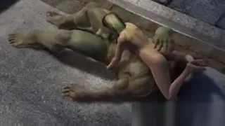 3D The Increidble Hulk getting his hard cock sucked
