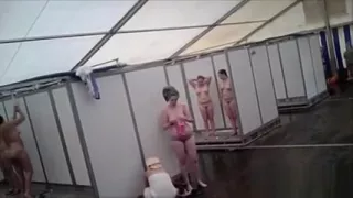 spying many amateurs milfs in a public shower
