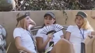 Hot lesbian foursome at summer camp