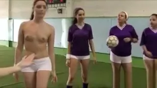 Horny hot Girls in a lesbian gym action