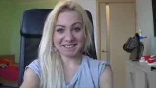 Beautiful smile of the prettiest amateur blonde ever