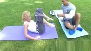 Slim blonde gets fucked by her coach