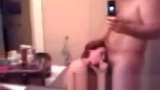 Sex appeal honey plays with cock of one pretty male