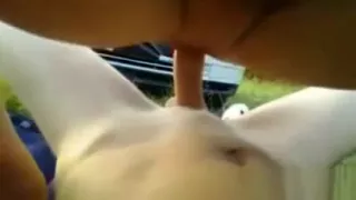 Horny Girlfriend Creampied Outdoors