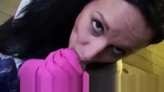 Clair Brooks flashes tits and screwed up in the ass for cash