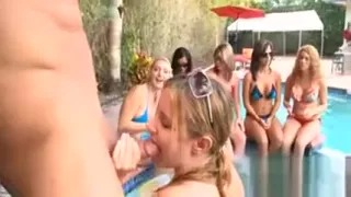 Dancers showing ladies swinging knob