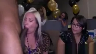 Party slut sucking cock