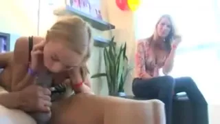 Cfnm white girls suck black cock