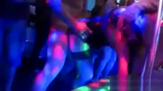 Nasty nymphos get absolutely crazy and nude at hardcore part