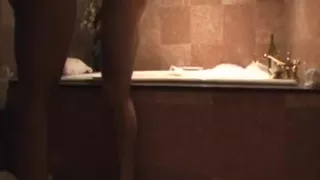 Young legal age teenager widens her legs