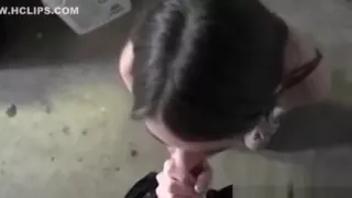 Shy cute teen banged in her daddys garage