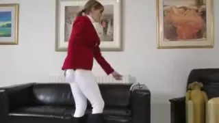 Stocking teen sucks old guy cock