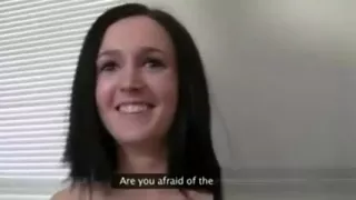 Amateur squirts creampie from pussy after fuck