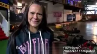 Car racer babe Sandy Ambrosia public sex