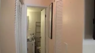 POV nasty ex-girlfriend flashing skinny hairy pussy upskirt