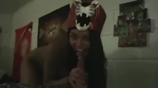 College Teen Babes Sucking Cock In Amateur Orgy At Party