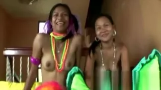 Two Whores With A Musician In A Threesome