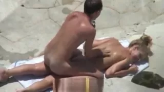 Outside Voyeur Of Naked Girl On Beach