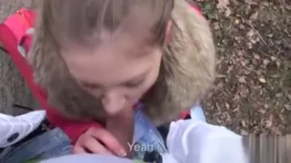 British Blonde Deep Throats Huge Dick In Cab Fake Anal