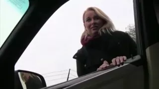 Sexy Blonde Big Tits Striptease First Time Selling It All, E