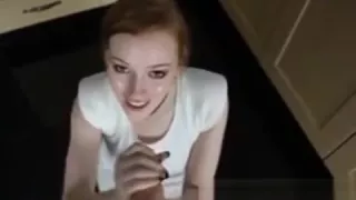 Stunning Redhead Giving Head - Pov